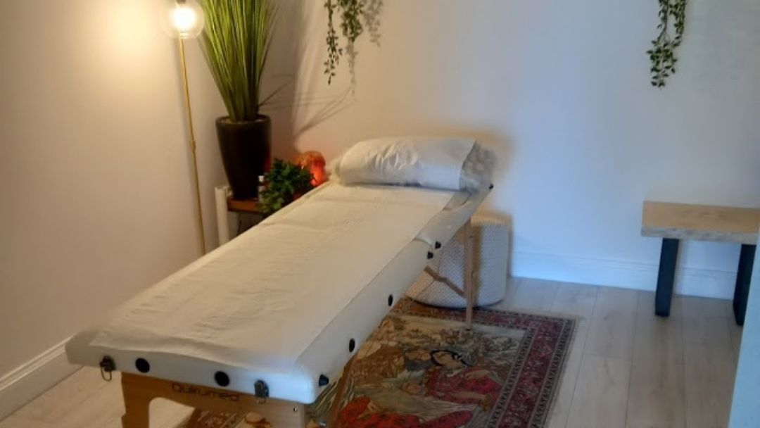 Treatment room used by Katie Timmins for Amatsu Therapy